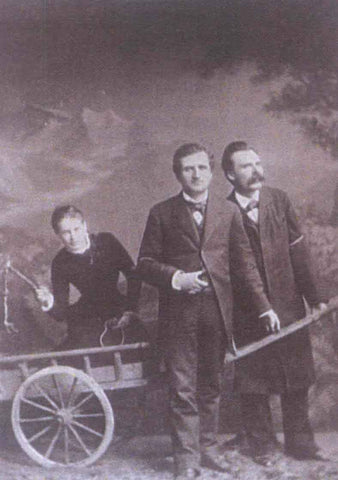 Lou Andreas-Salomé, Paul Rée und Friedrich Nietzsche (1882)